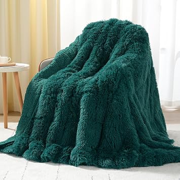 Uttermara Shaggy Weighted Blanket for Adults Queen Size, 15lbs 60"x80"