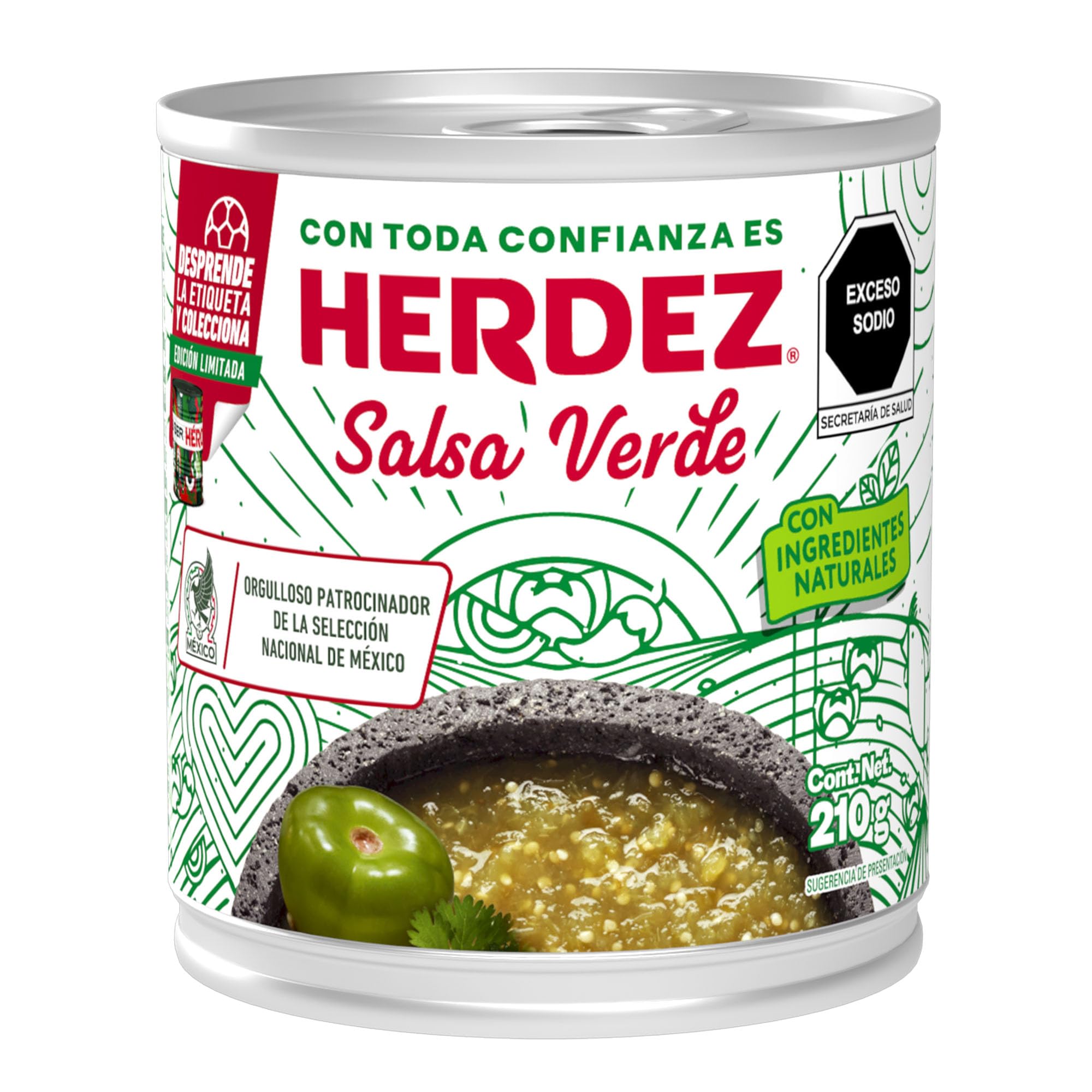 Herdez Salsa Verde 210 g tin