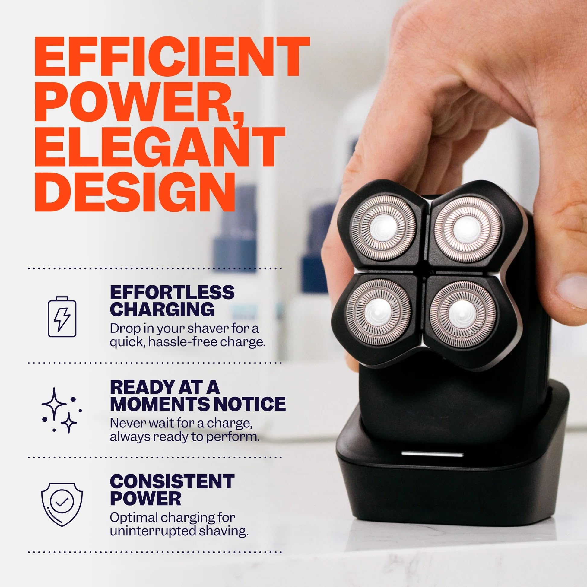 Freebird FlexSeries Pro Shaver Charging Dock with LED Indicator and USB Cable