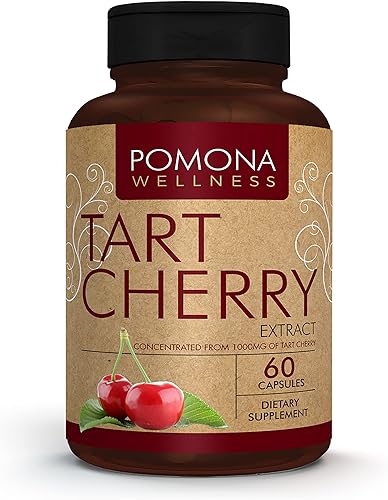 Pomona Wellness Suplemento de cereza ácida, soporte antioxidante, ayuda a la recuperación muscular, vitamina de frutas hecha con cerezas ácidas, sin