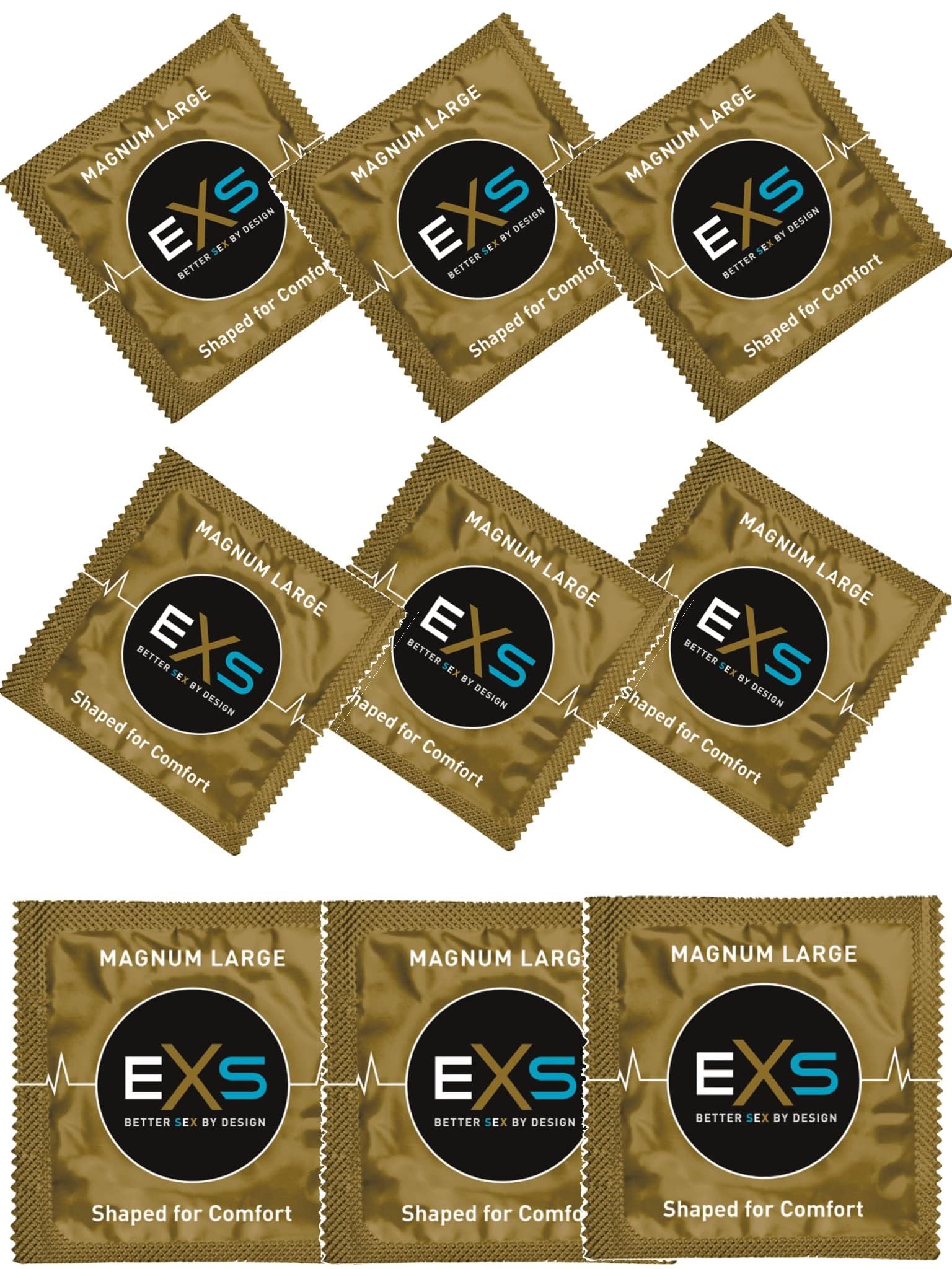Préservatifs EXS Magnum Extra Large - Boîte de 144 unités