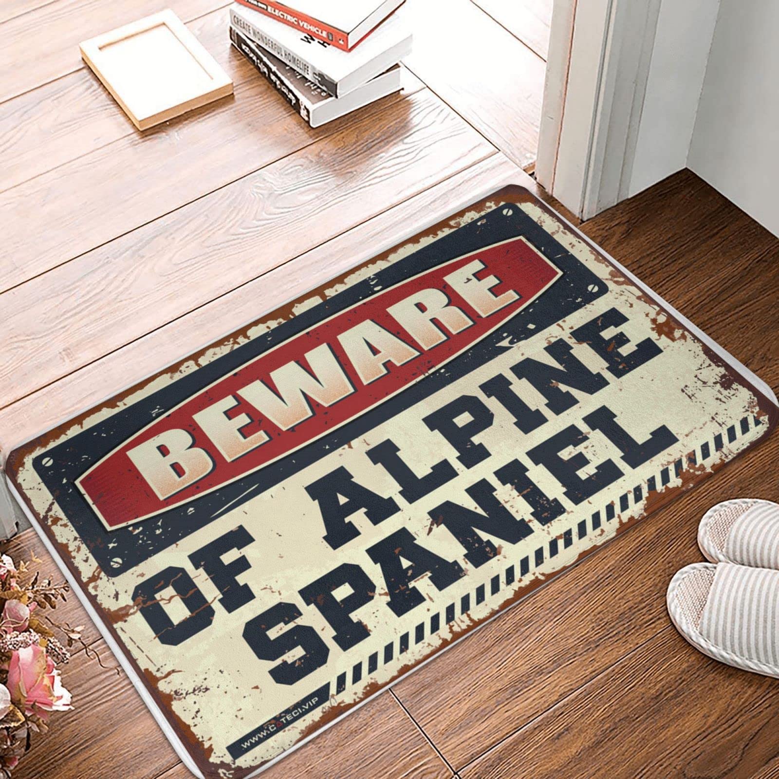 Paillasson extérieur Epagneul Alpin grand tapis de sol résistant