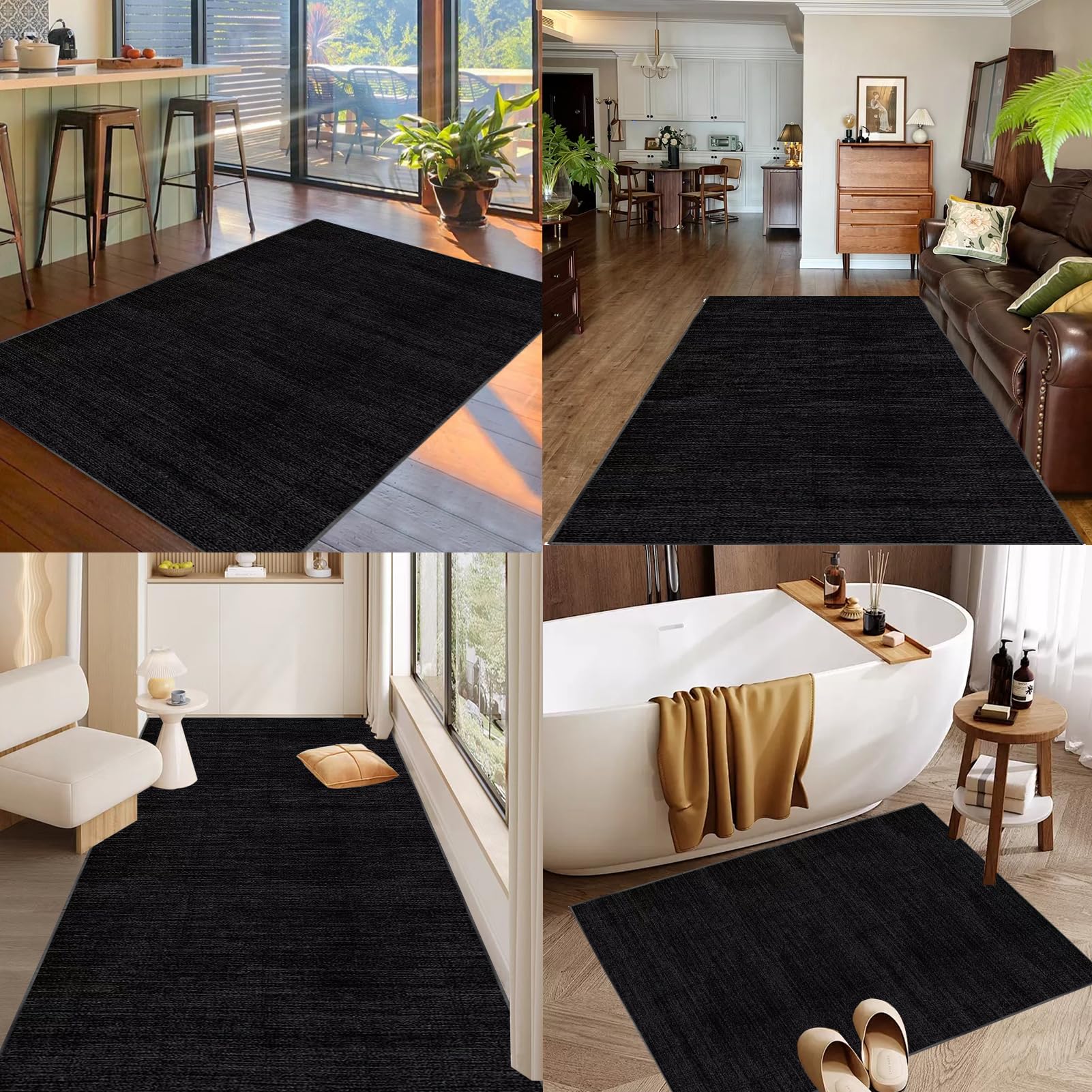 Tapijtloper voor hal, antislip lange 100 x 240 cm wasbare keukentapijtloper, vloerkleden voor hal, zwaar belastbare absorberende vloerkleden, deurlopers, matten, tapijt, vloermat, gangloper