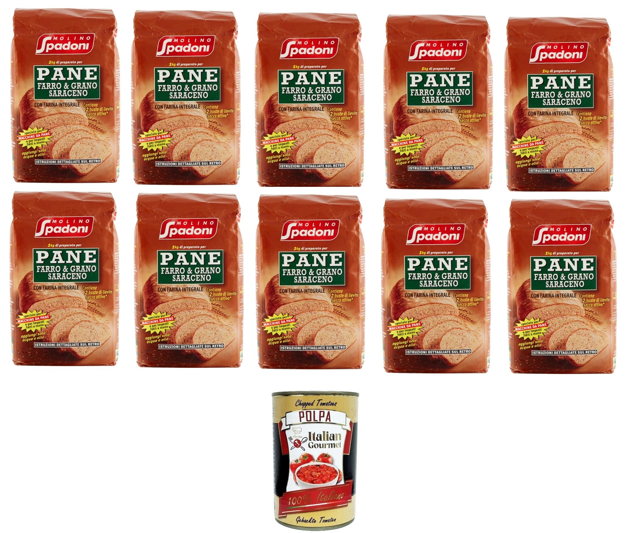 Italian Gourmet Molino Italian Gourmet farina per pane farro grano saraceno