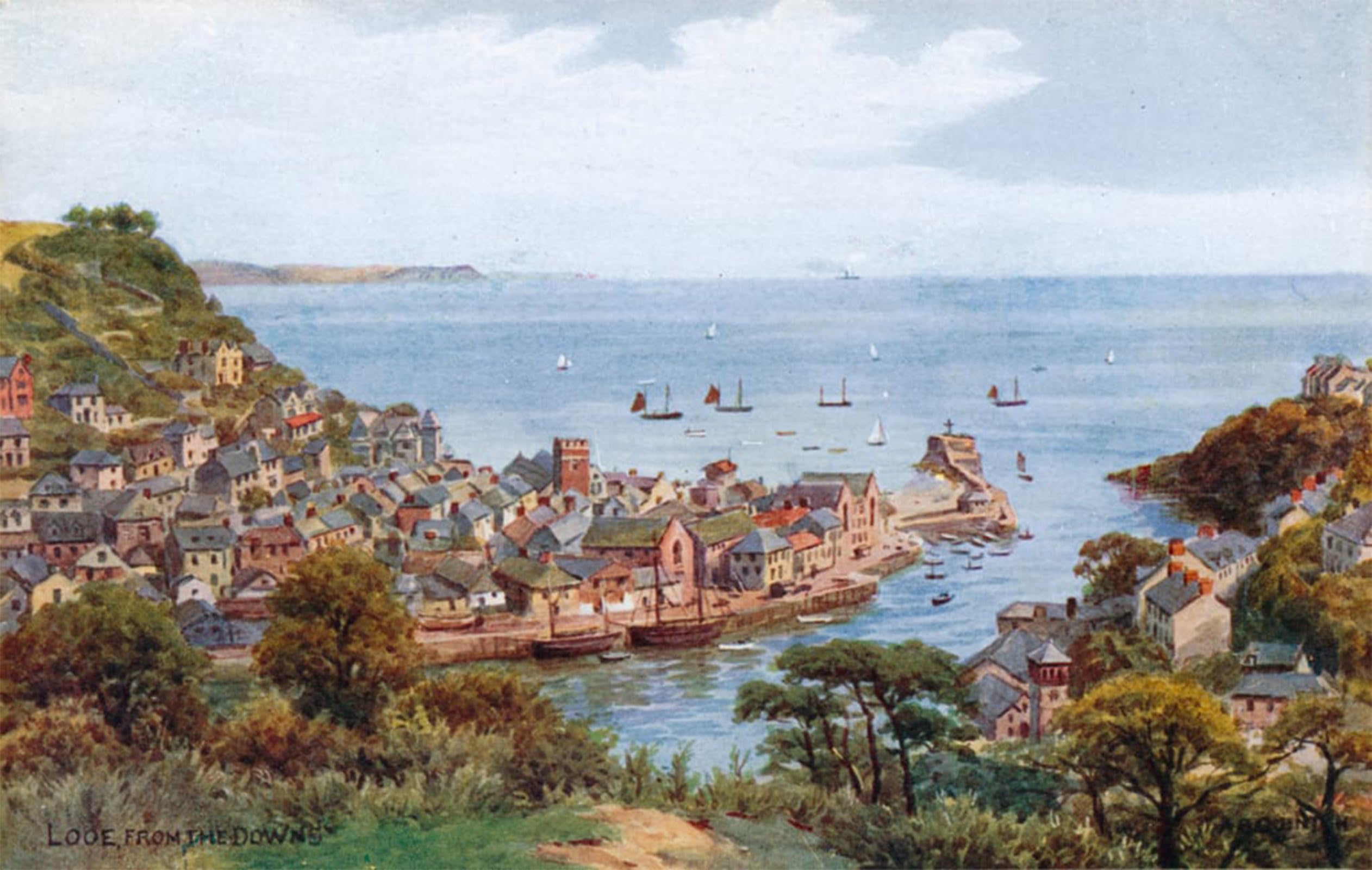 Tableau Looe des bas par Alfred Robert Quinton déco murale toile 60x90cm - 5