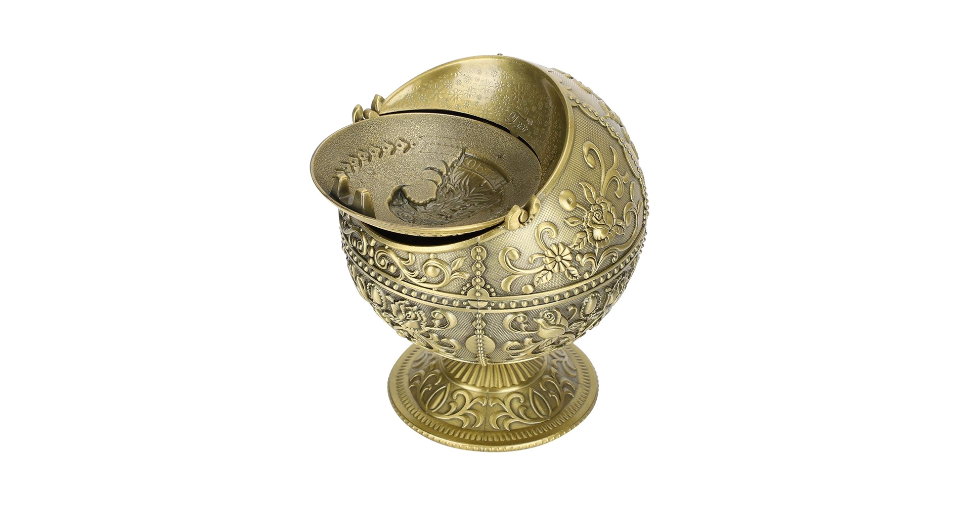 Amazon.com: Metal Ashtray with Lid, 4.8in High Globe Ashtray