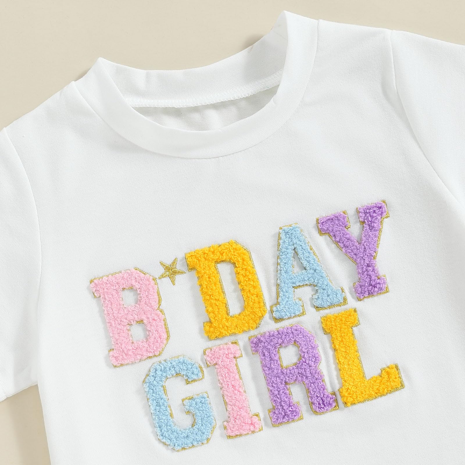 FIOMVA Traje de cumpleaños para niña pequeña, camisa de cumpleaños con falda de tul tutú para niña pequeña