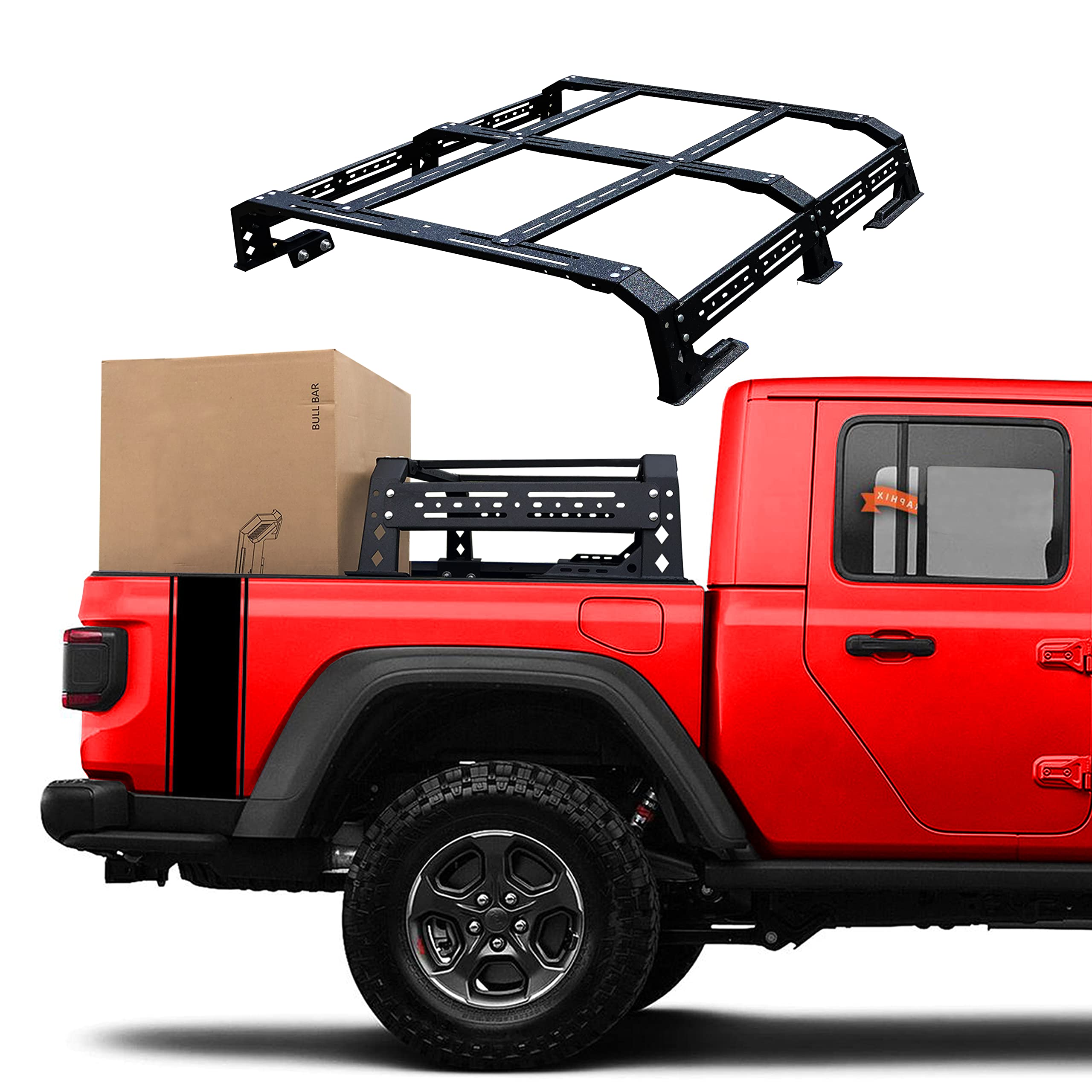 Buy Truck Bed Rack NoDrill Cargo Carrier for Jeep Gladiator, Ford