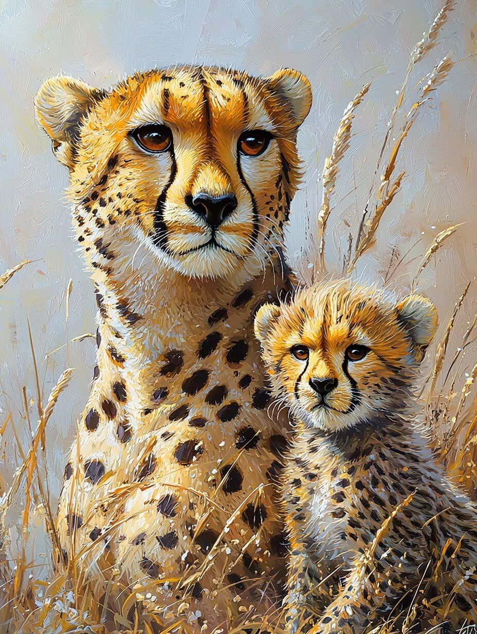 WEISHIWE Dipingere con i Numeri Adulti Leopardo animale, 80x100cm s-169 | Paint by Numbers Kit con Pennelli e Acrilico Pigmento, Fai da te Olio La Pittura di Numeri Kit, Decora la Casa, senza Cornice