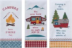 Kay Dee Designs Camping Life Kitchen Tea Towels, Set of