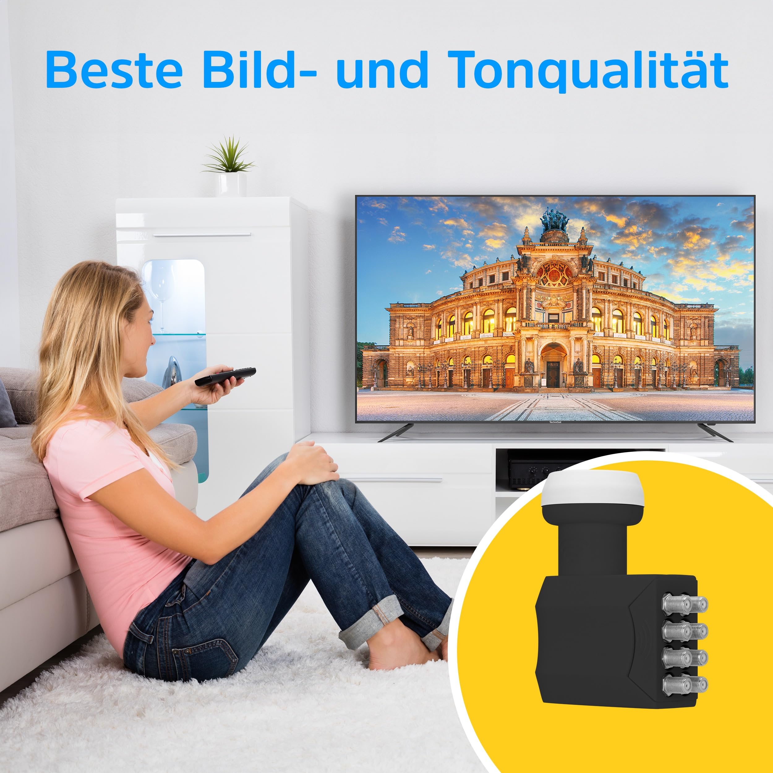 TechniSat Octo LNB für 8 Teilnehmer mit LTE Filter - 8fach digital LNC