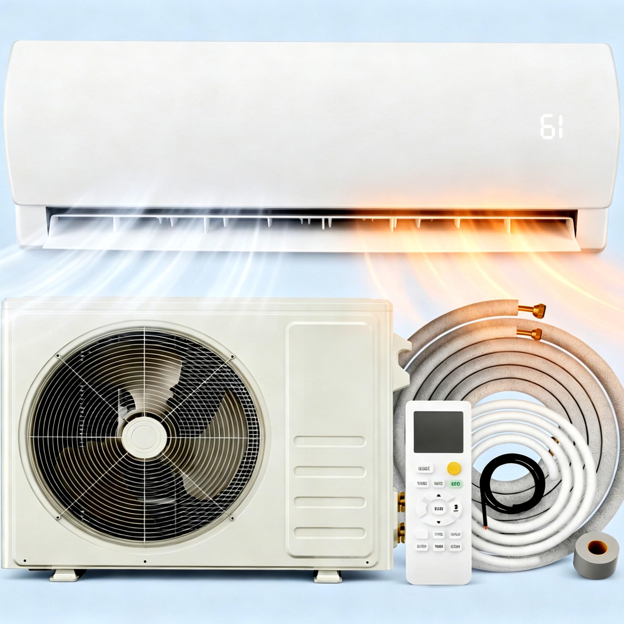 View 1 of **Unable to test** Uthfy 12000BTU Mini Split Air Conditioner
