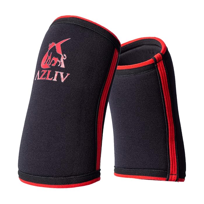 Buy AZLIV 7mm Elbow Sleeves for Weightlifting Powerlifting Weight