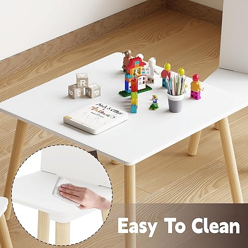 Miniatura 4 de Juego de mesa y 2 sillas para niños, juego de mesa y sillas para niños, juego de mesa y sillas para niños, mesa de juego para niños, para guardería,