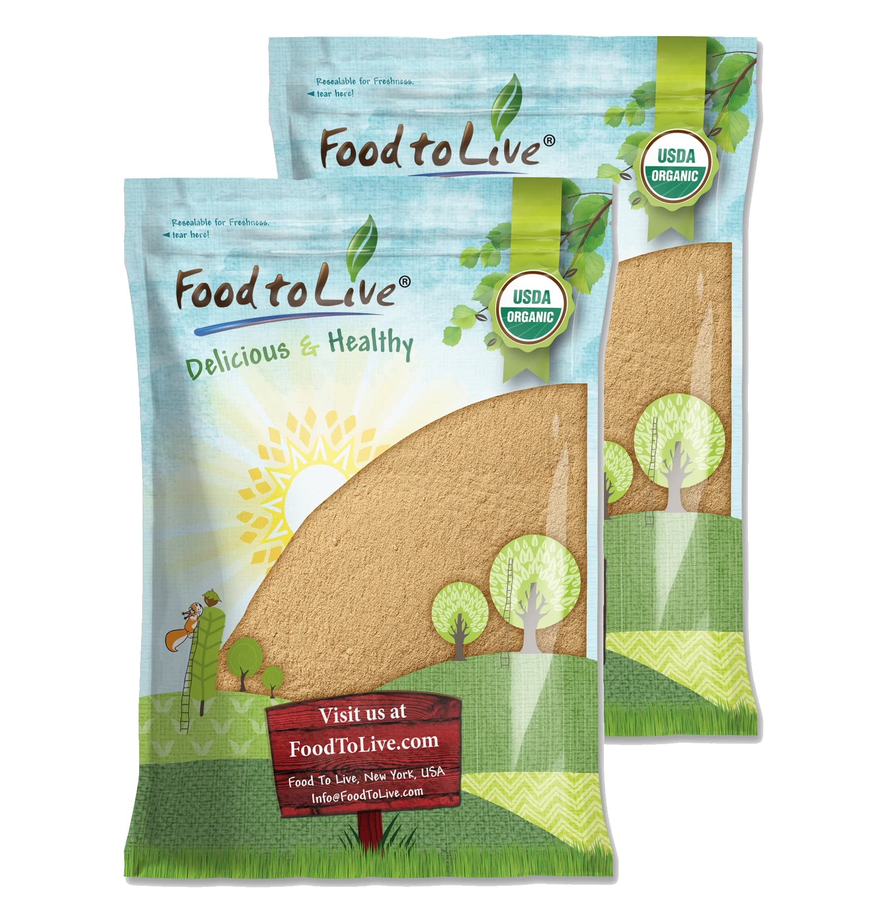 Food to Live Organic Amla Berry Powder (Amalaki), 12 Pounds Non-GMO Indian Gooseberry, Raw, Pure, Finely Ground, Kosher, Vegan. Rich in Antioxidant, Vitamin C. Great for Smoothies, Shakes, Yogurt