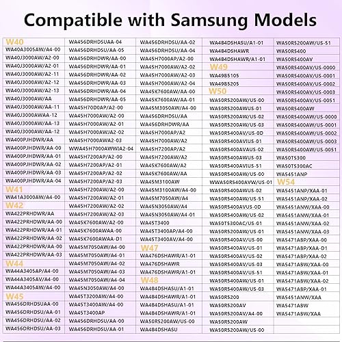 Miniatura 7 de DC97-16350U Kit de varilla de suspensión para lavadora Samsung WA50R5400AV WA50R5400AW WA50R5200AW Reemplazar DC97-16350S/16350K/ 16350E (OEM)