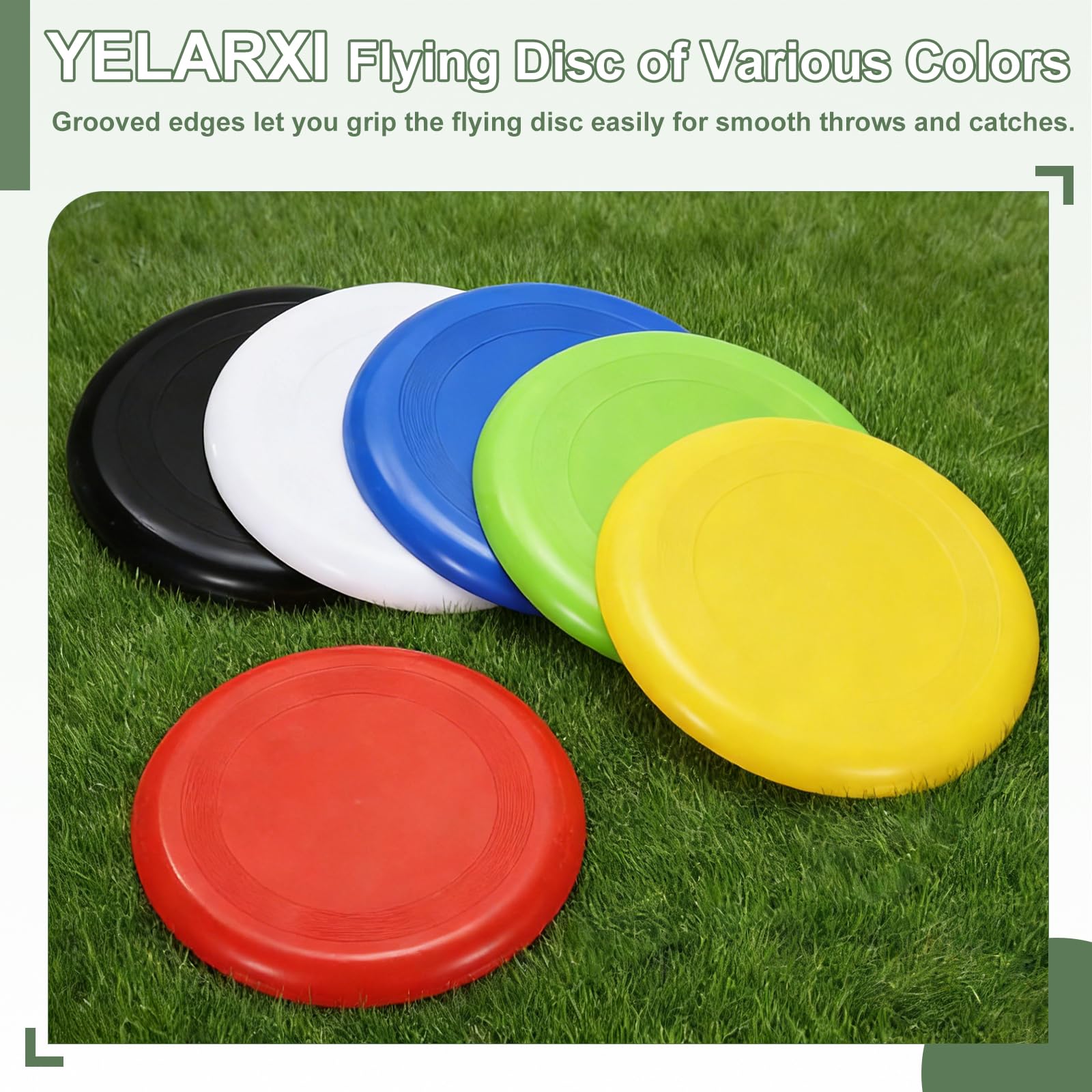 Lot de 12 disques volants souples, pour tous les âges, légers et durables, 22,9 cm et blanc, adaptés pour (plage/arrière-cour/pelouse/parc)