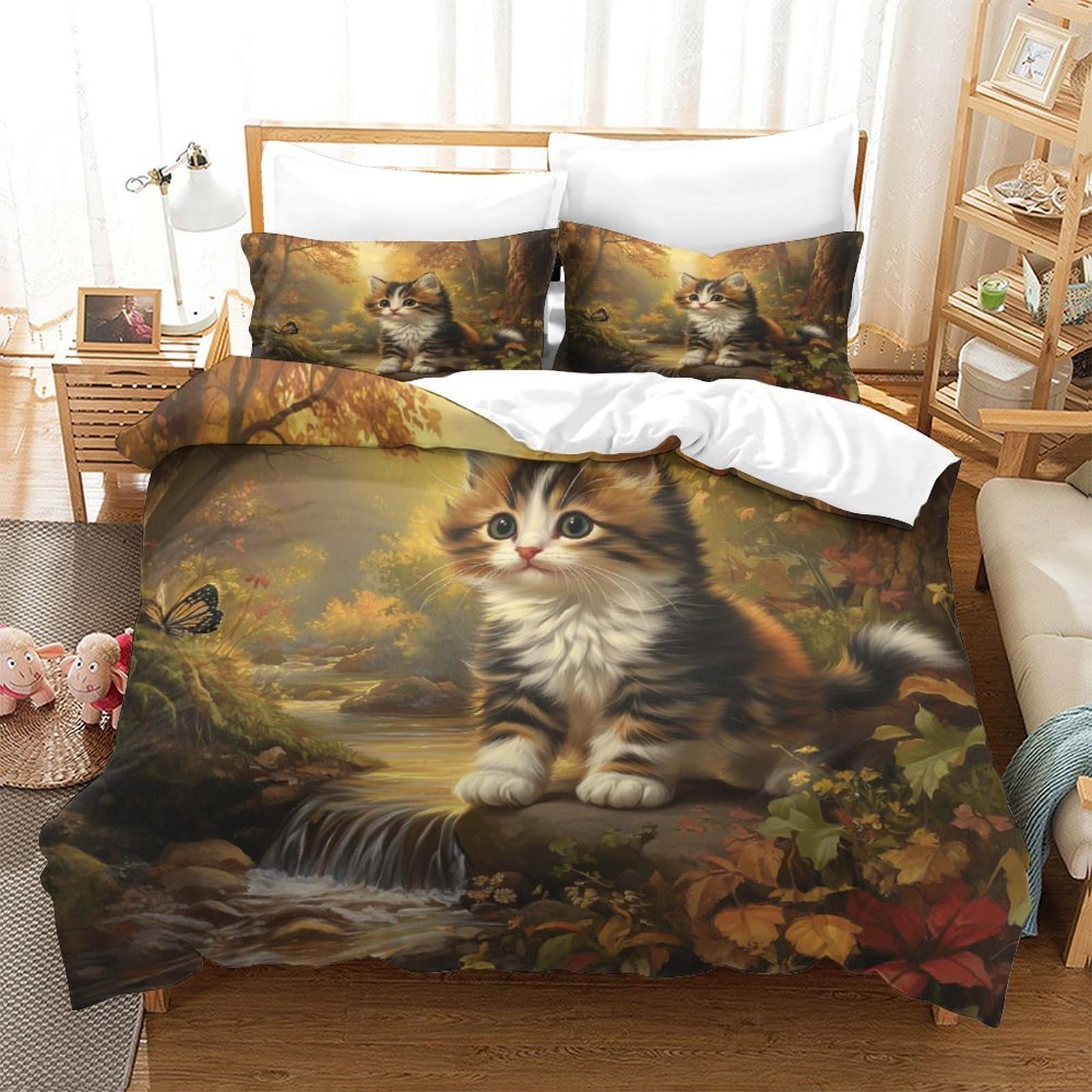 Housse de couette Halloween 3D microfibre lit king 220x240 cm