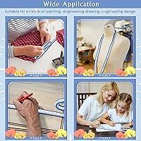 Vista 7 de 2 Pieces 24'' and 36'' Flexible Curve Rulers Double Side Scale Ruler for Sewing Woodworking Engineering Drawing Design Graphics Garment