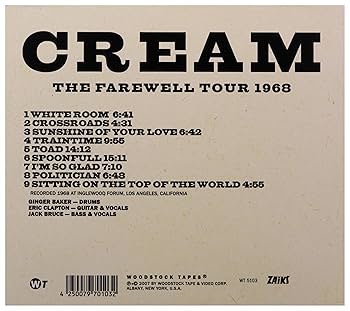 CREAM - The Farewell Tour 1968 - Amazon.com Music