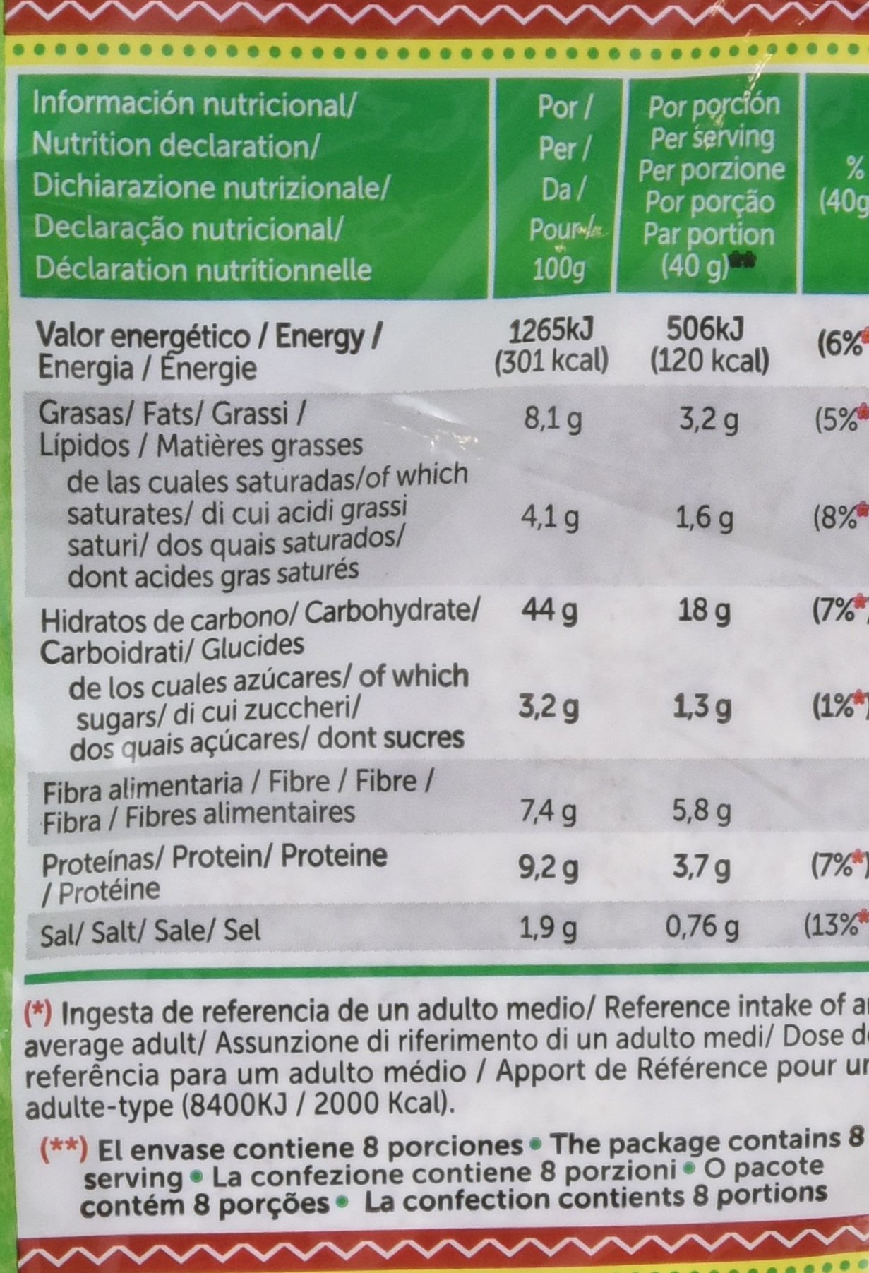 Mexifoods Tortilla Integral - 6 Paquetes de 320 gr - Total: 1920 gr