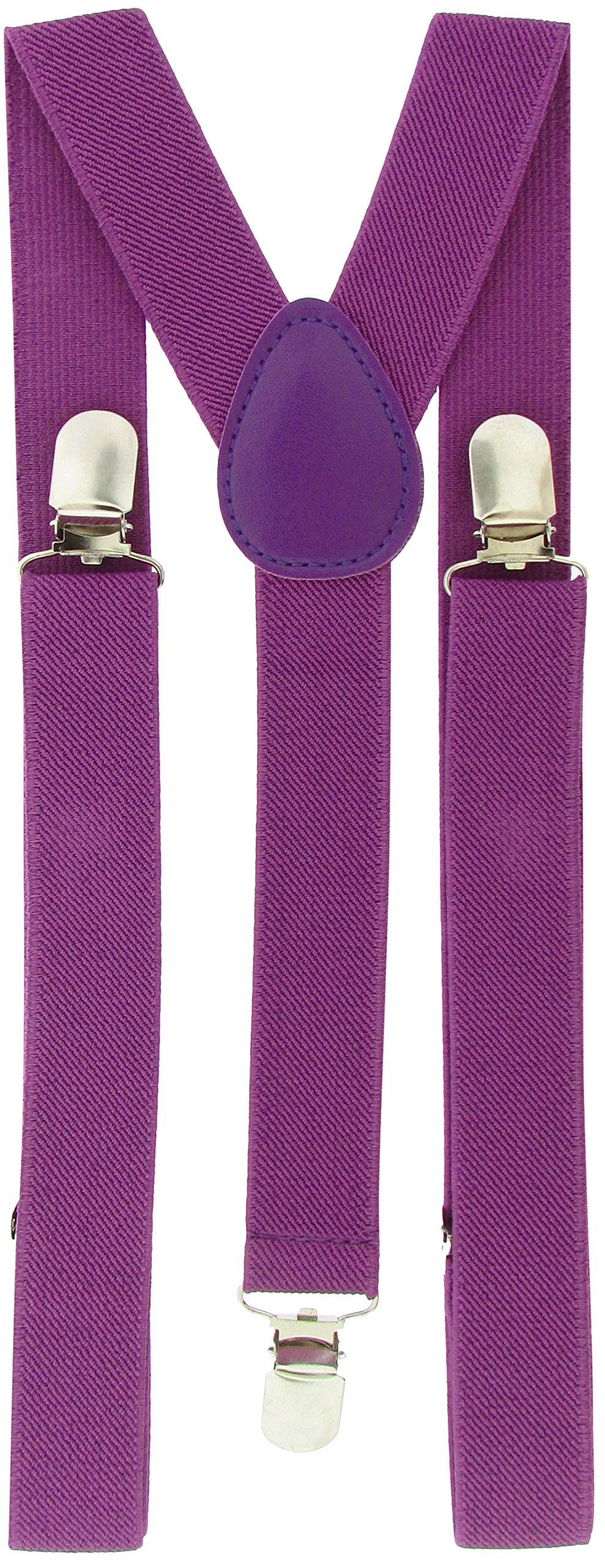 Bb Accessories Men's Violet Braces/Suspenders - Plain Colours