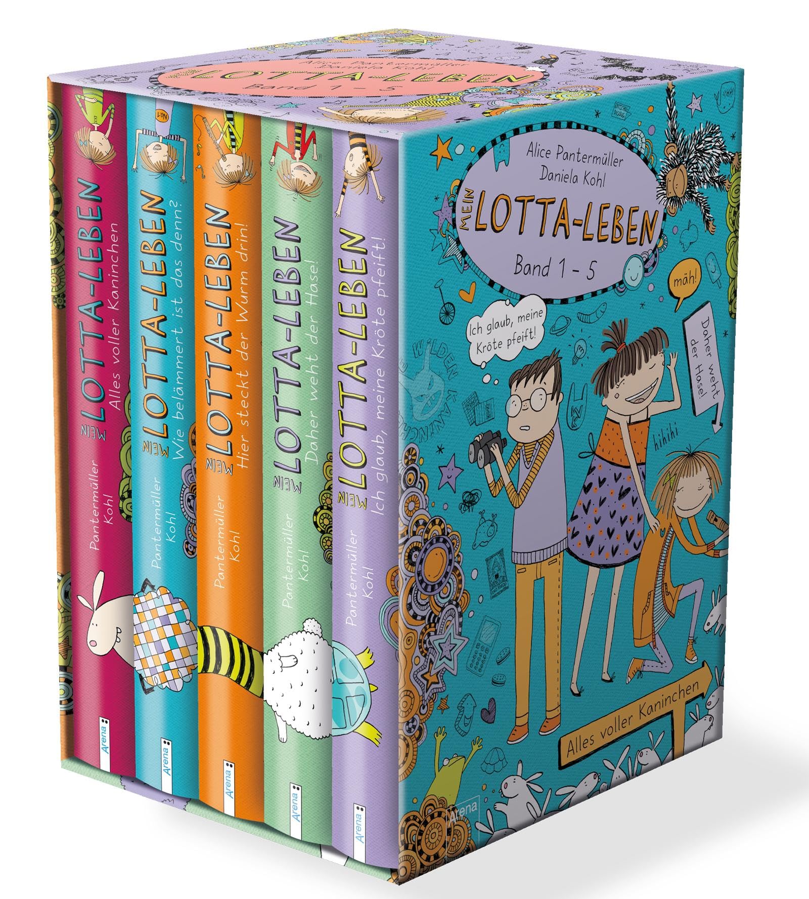 Mein Lotta-Leben Buchpaket Sonderausgabe, Bd. 1-5 im Schmuckschuber
