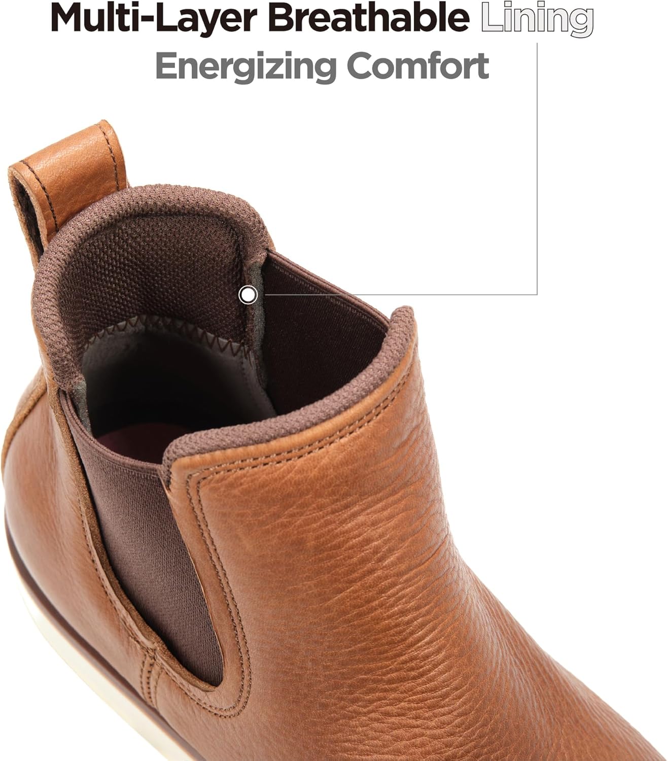 SUREWAY Men's Slip On Chlesea Work Boots for Men - Soft Toe,Lightweight Comfortable,Full Grain Leather,Slip-resistant Wedge Sole - Image 5