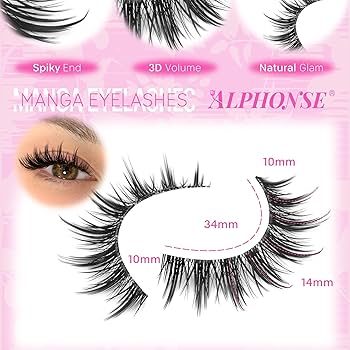 Manga Lashes Wispy False Eyelashes 3D Natural Eye Lash Spiky