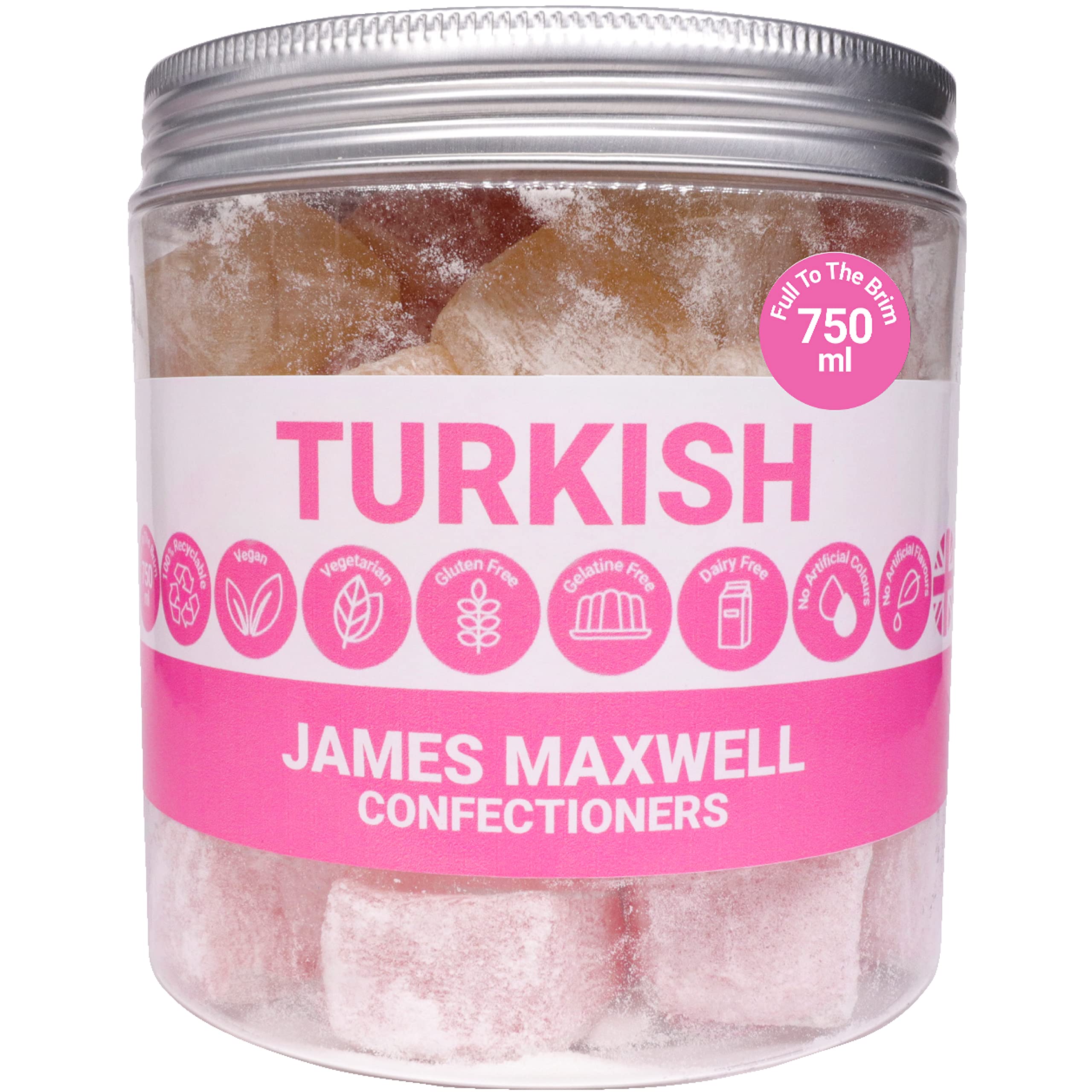 Buy Turkish Delight Vegan Gelatine & Dairy Free Natural Vegitarian