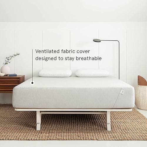 Miniatura 2 de Nod by Tuft & Needle Hybrid - Colchón de tamaño individual de espuma viscoelástica afelpada y con resortes internos, cama en una caja, con soporte