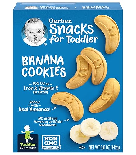 Miniatura 4 de Gerber Paquete variado de trío de aperitivos para niños pequeños, galletas de canela, galletas de plátano, galletas Lil' (paquete de 3), ideal para