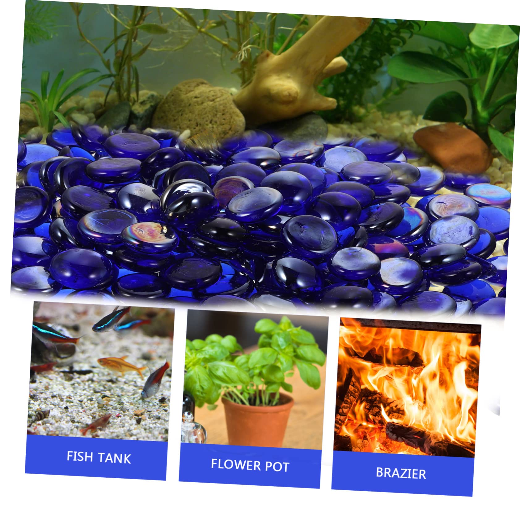 1sacchetto Per Acquario Ghiaia Per Focolare Decorazioni in Per Acquari e Esterni Pietre Solidi e Leggeri
