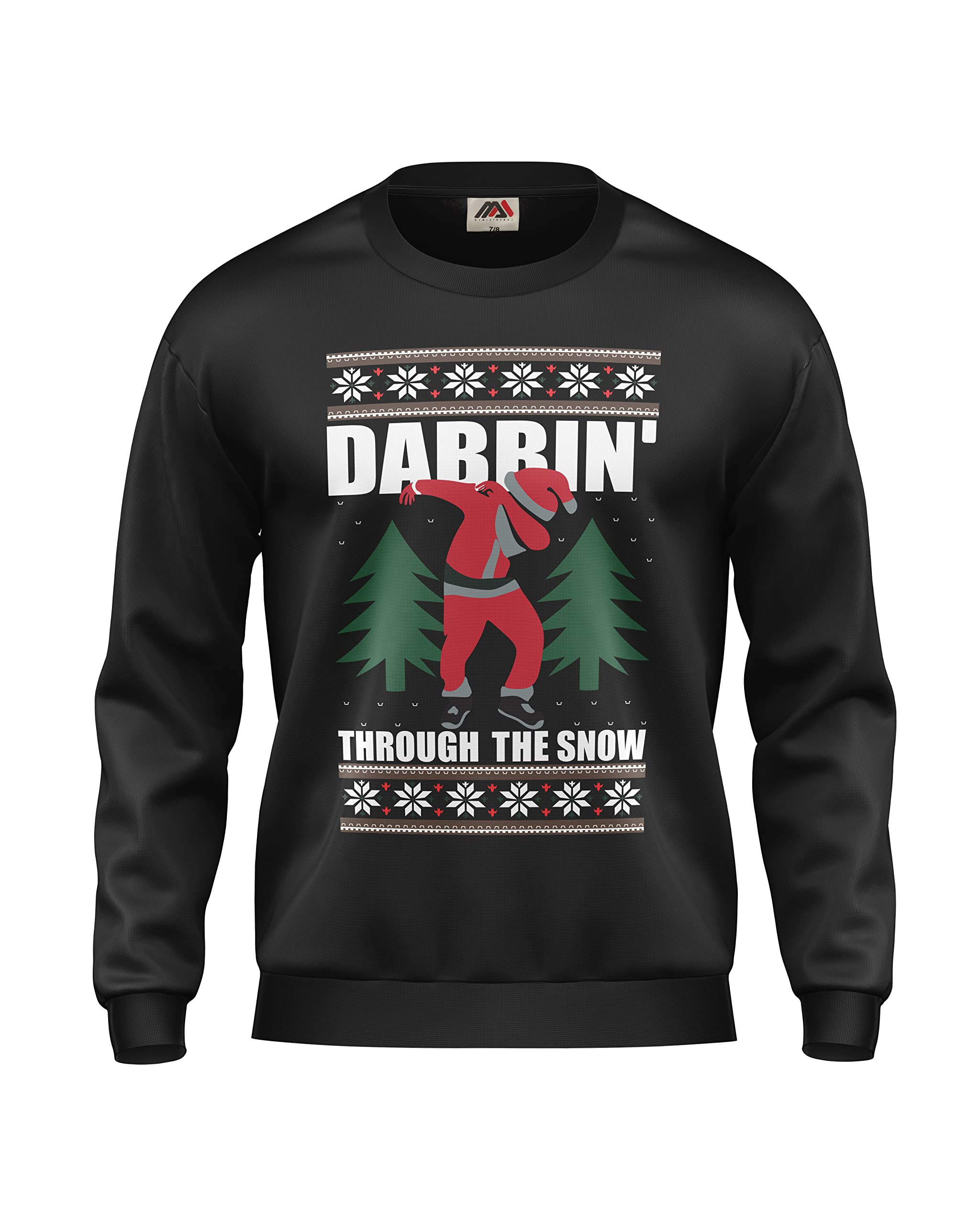 mymixtrendz Unisex Kids Ugly Christmas Dabbin Sweatshirt Elf Santa Ho Ho Reindeer Novelty Vintage Retro Jumper Xmas Age 7-13