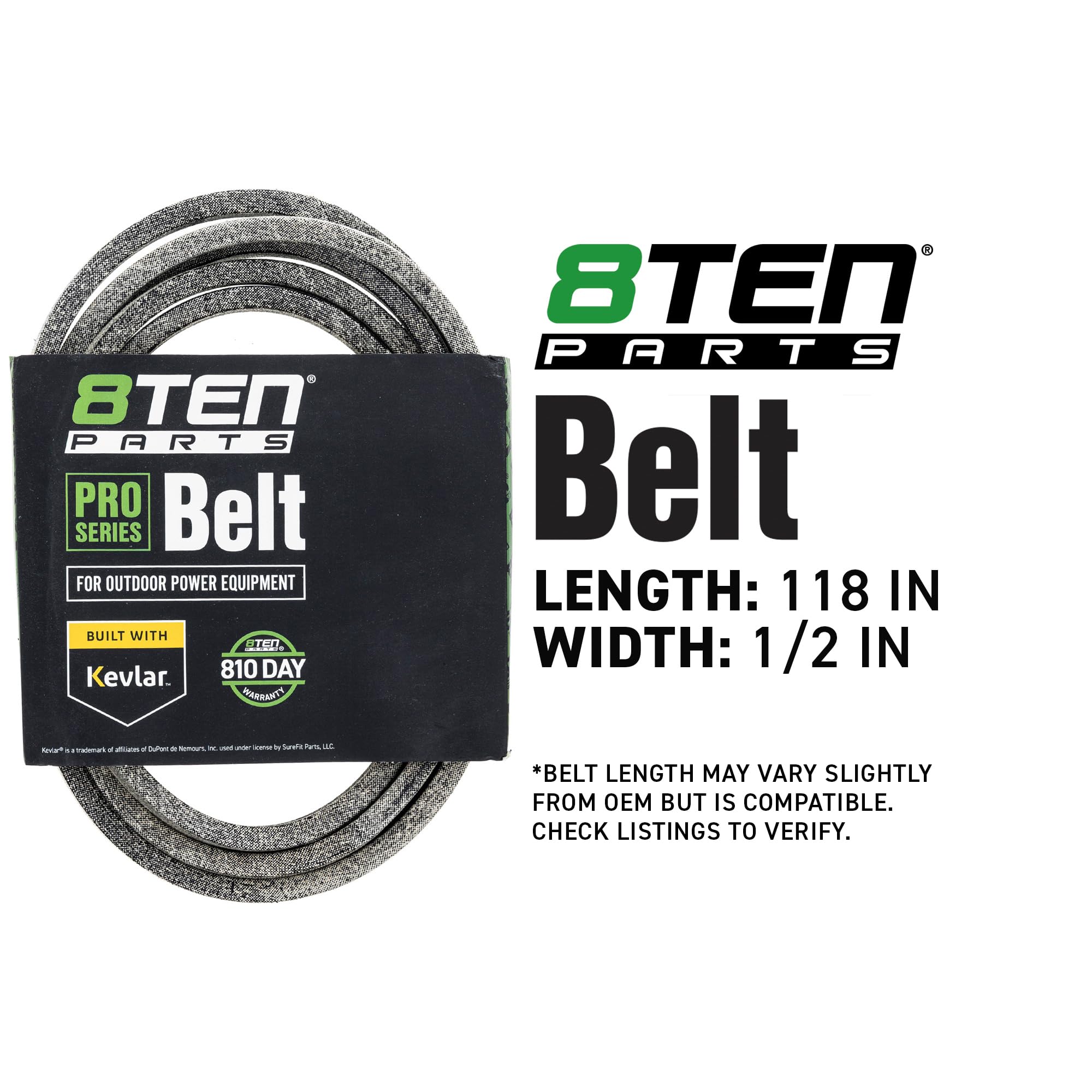 Amazon.com: 8TEN Deck Blade Belt Kit for MTD Columbia ZT-L42 ZT