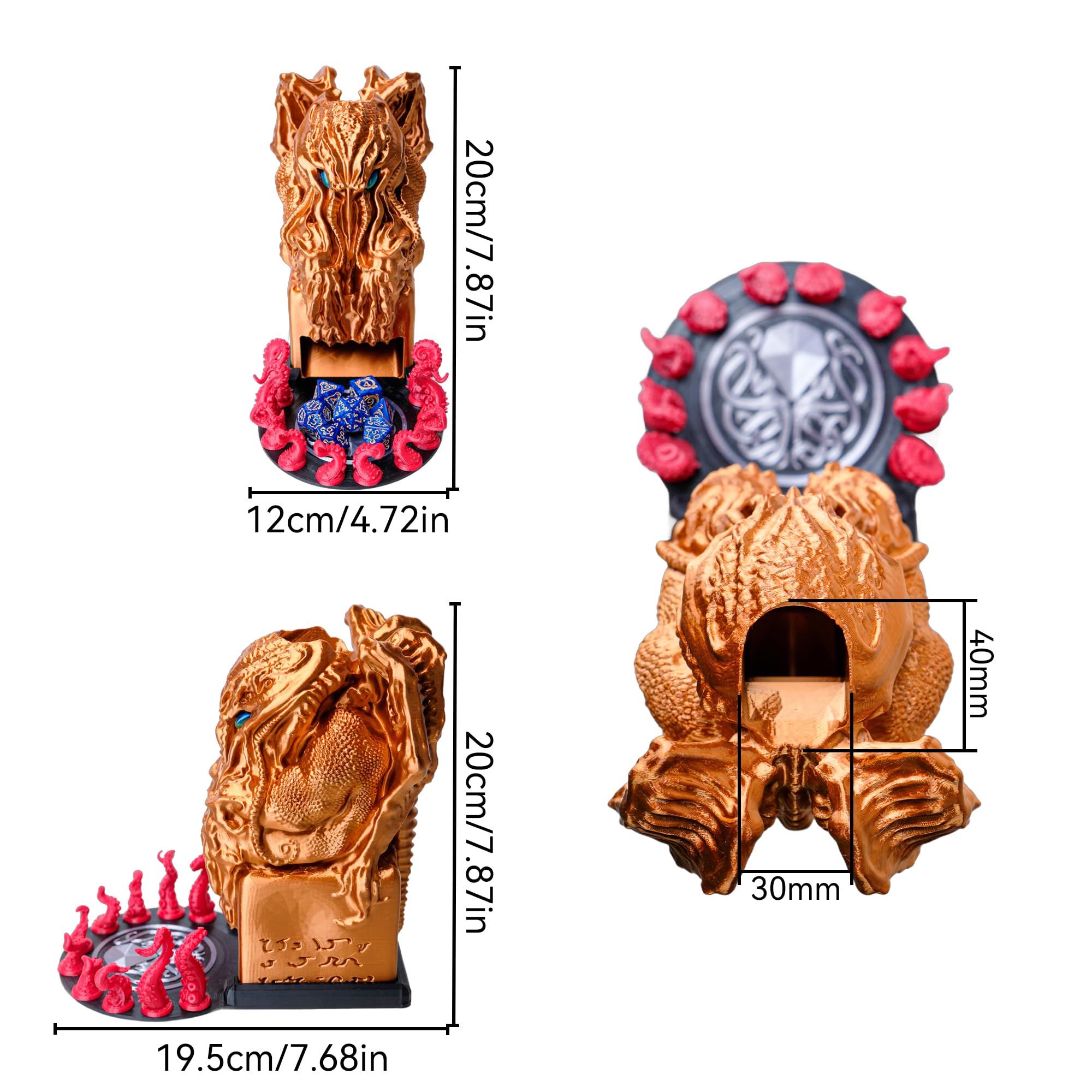 dadi Tower Cthulhu (Cthulhu-Viola&Blu)