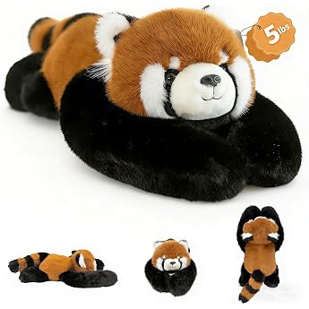 asterbud Weighted Animals Panda Cuddly Toy 2.3 kg Large Weighted Cuddly Toy Adult Kawaii Plush Toys Soft Cuddly Cushion Perfe