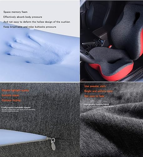 Miniatura 4 de Almohada de dona para el dolor de coxis para mujeres, cojín de asiento de espuma viscoelástica, alivio del dolor, coxis, ciática, posparto, úlceras