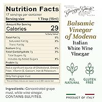 Vista 2 de Giuseppe Giusti Vinagre de vino blanco Vinagre balsámico blanco Hecho en Italia Vinagre balsámico envejecido Afrutado y dulce Aderezo