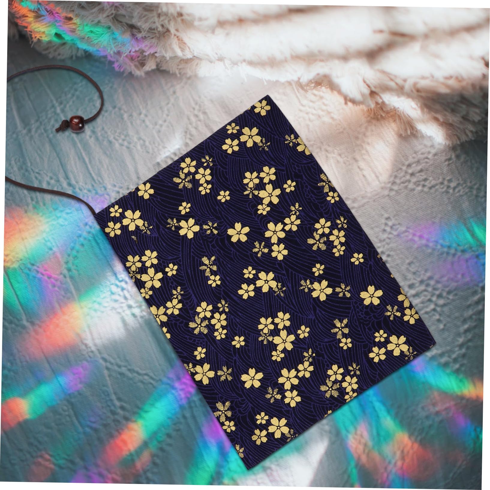 3pezzi Stamping Cherry Blossoms Cloth Book Cover Diary Sleeve Leggera e Resistente Perfetta Per Libri e Quaderni Per Amanti Della Lettura