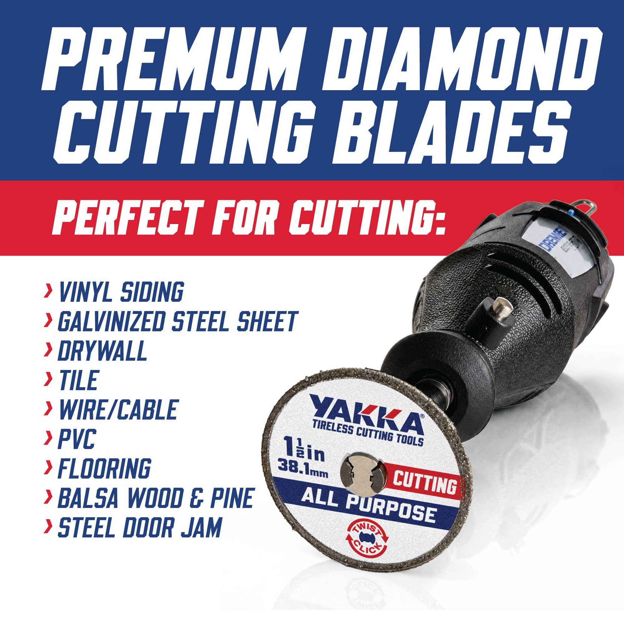 Yakka Diamond Cutting Wheel - Dremel Compatible -5 Yakka Diamond Cutting Wheel - Dremel Compatible -5