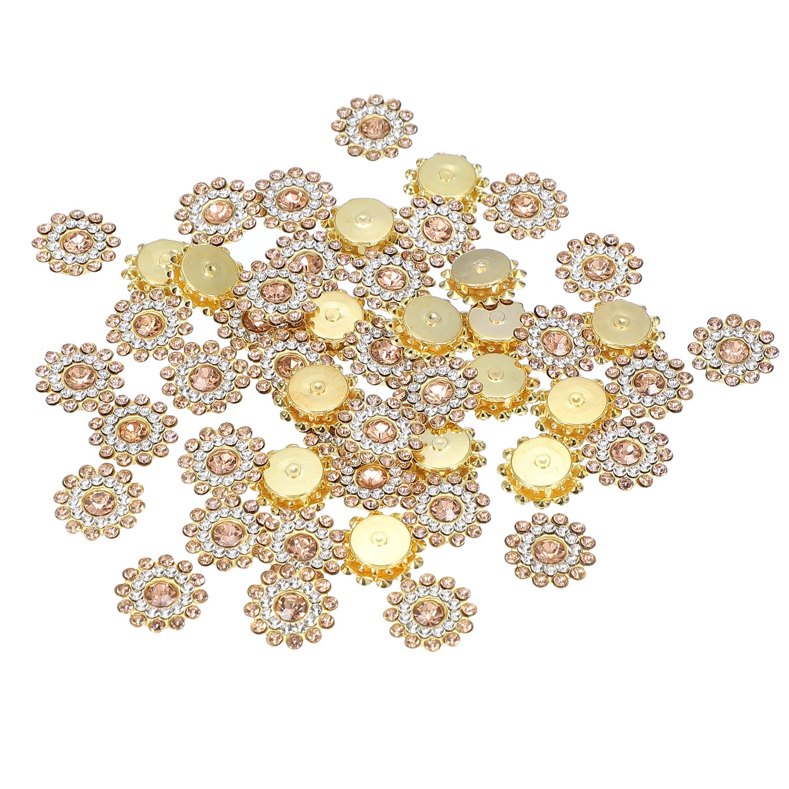 PATIKIL 100 Pcs Sew on Rhinestones Crystals 14mm