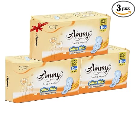 AMMY Set Of 3 Ultra Thin XXl Rashes Free Sanitary Pads