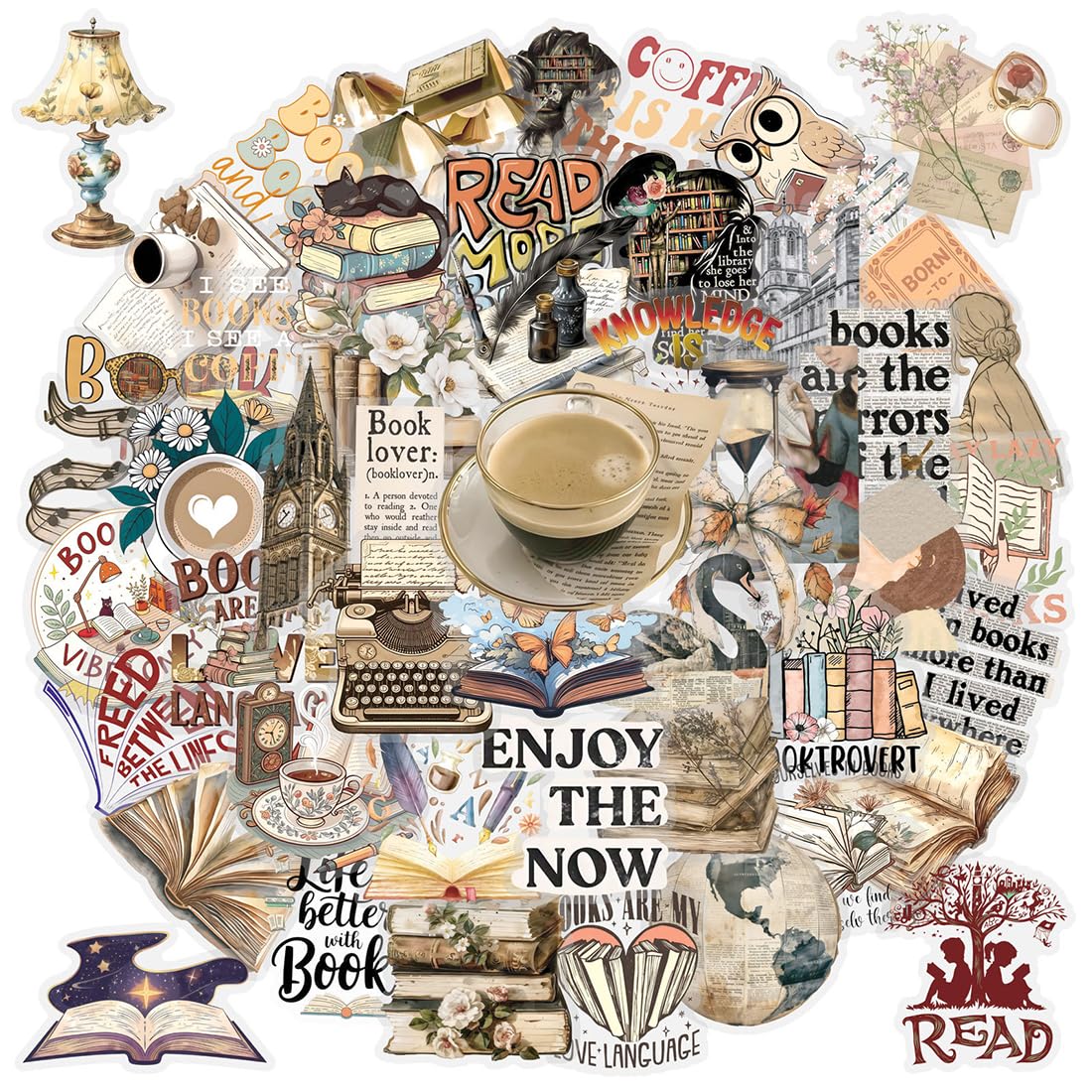 120 Pièces Autocollant Scrapbooking, Imperméables Autocollant