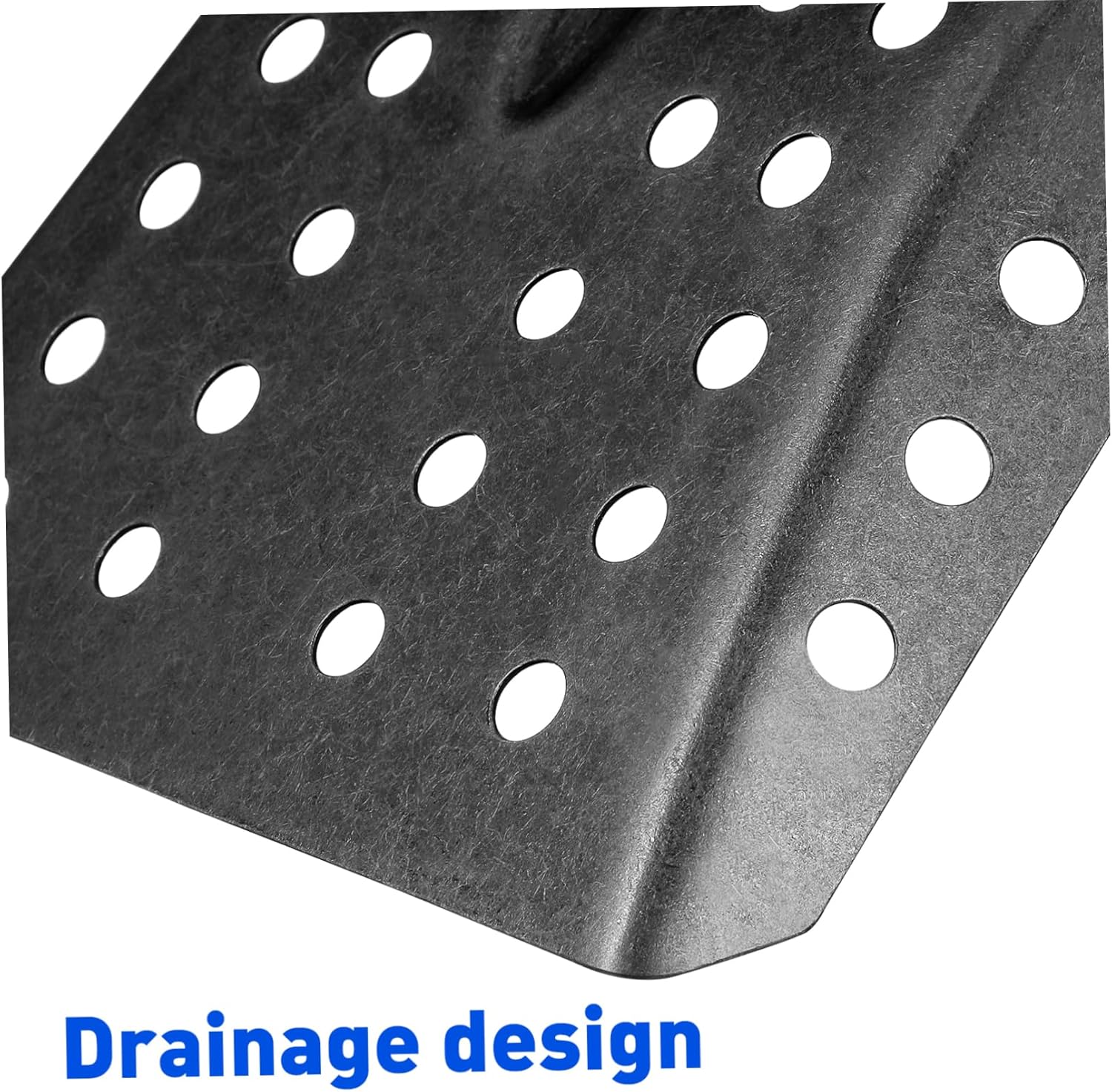 Drain Sifting Shovel for Mud and Debris Cleanup Ergonomic Handle Durable Corrosion-Resistant Design for Ditches Sewers and Drains