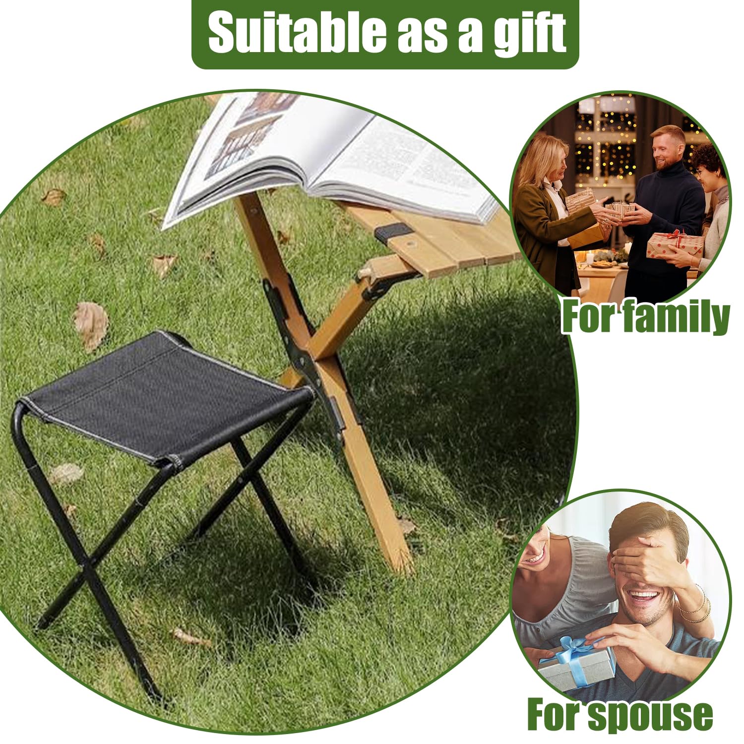 MEUBLE DE CAMPING Mini Chaise d'extérieur Pliable - Léger - pour la