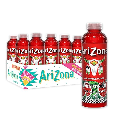 AriZona Cóctel de jugo de fruta de sandía, 20 onzas líquidas (paquete de 12)