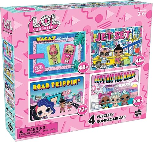 Miniatura 2 de Buffalo Games - L.O.L Surprise! - Viajes - Paquete múltiple de rompecabezas 4 en 1 para niños - Perfecto para el tiempo en familia - (2) 48 piezas -
