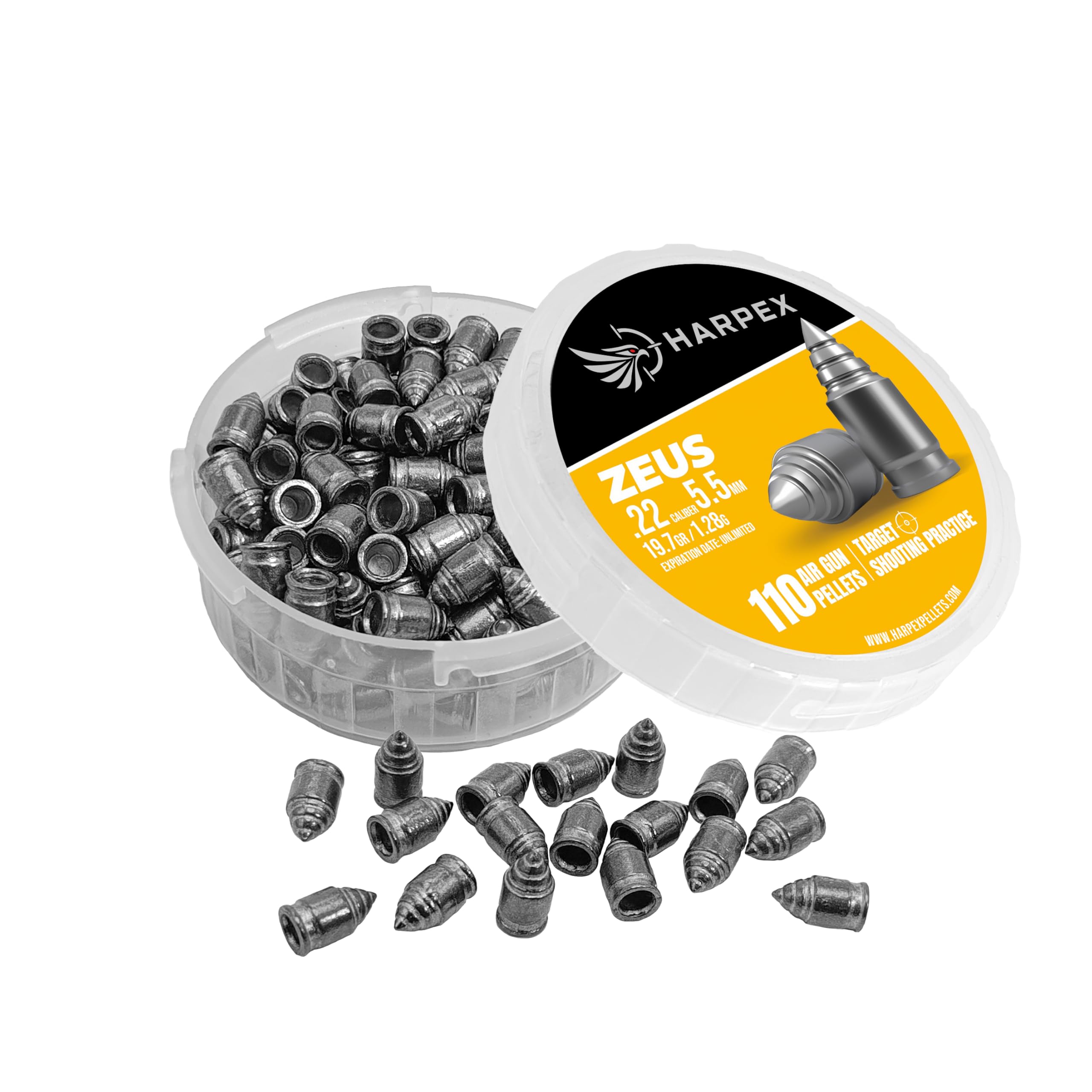 Amazon.com : Harpex Zeus .22 Cal Airgun Pellets – 19.7 Grain
