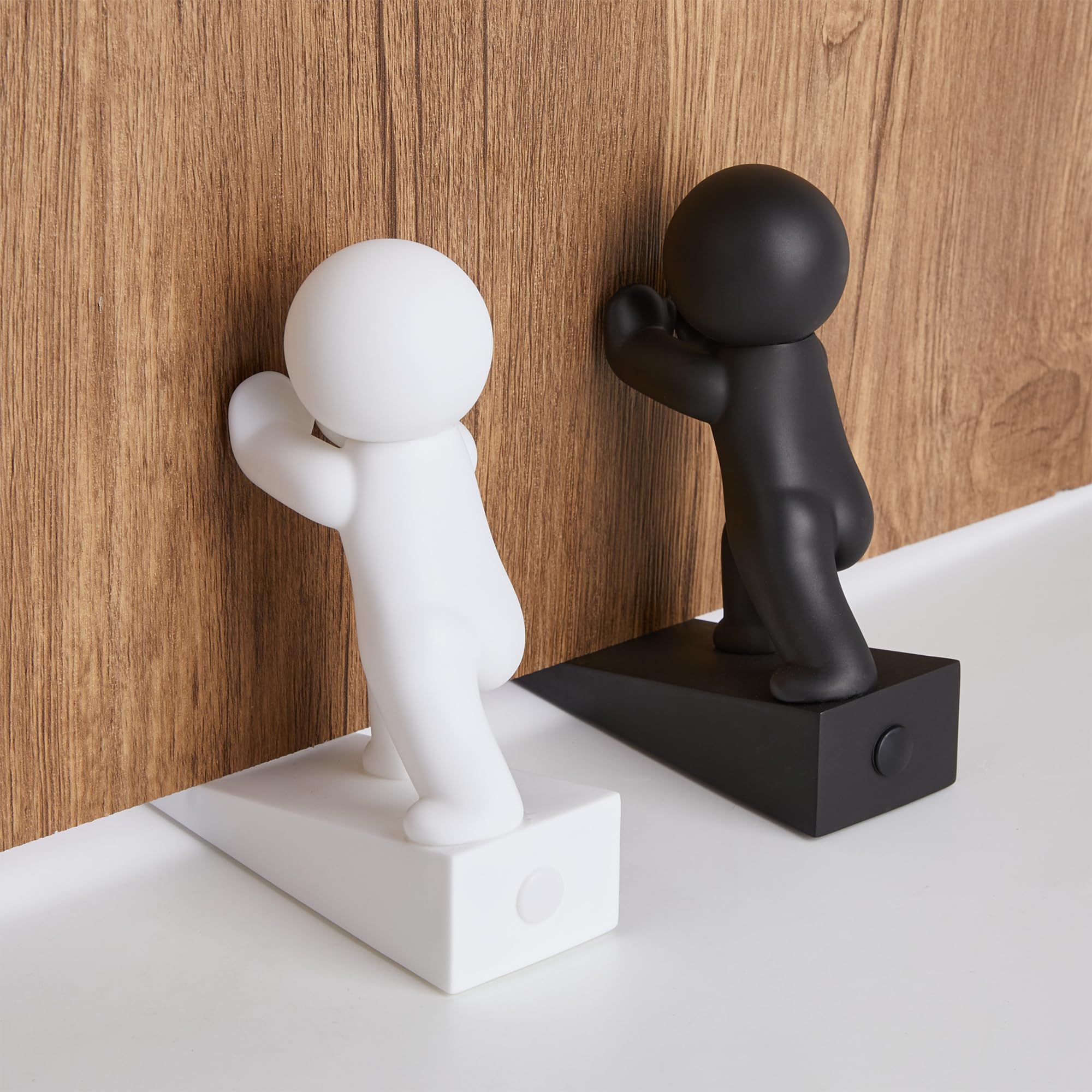 NiHome Lot De 2 Butées De Porte Magnétiques Pour Un Maintien Et Un Arrêt Sécurisés De La Porte